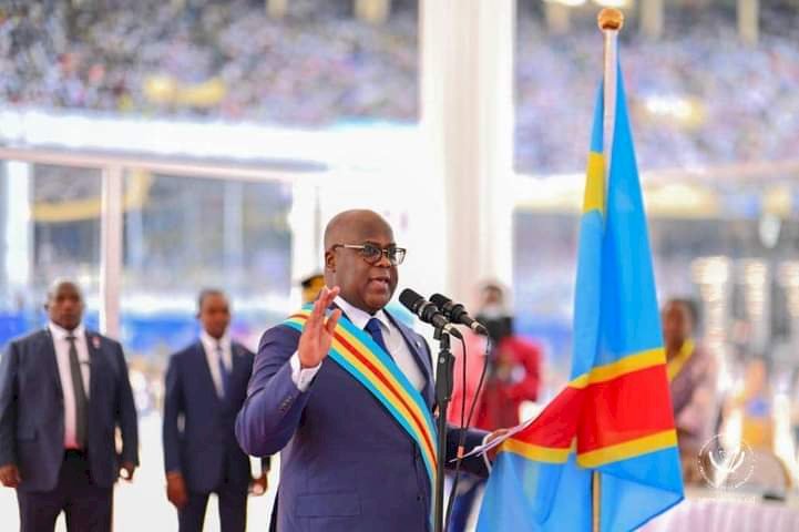 RDC: Félix Tshisekedi prête serment dans un stade rempli comme un œuf.