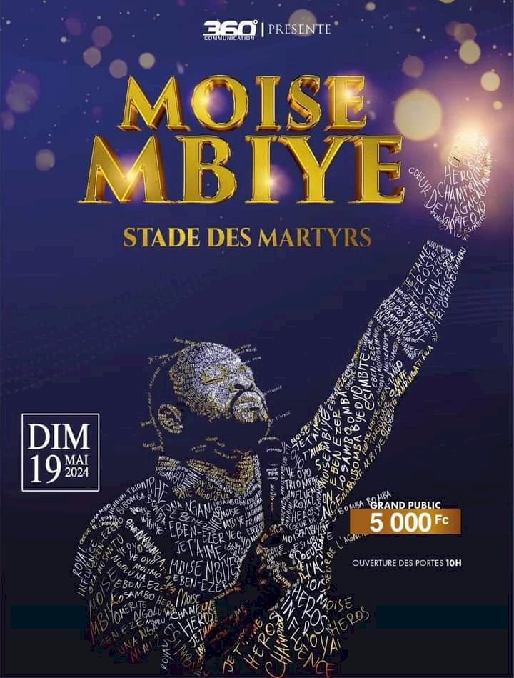 Le pasteur Moïse Mbiye est prêt à relever le défi du stade des Martyrs et offrir un merveilleux concert aux chrétiens