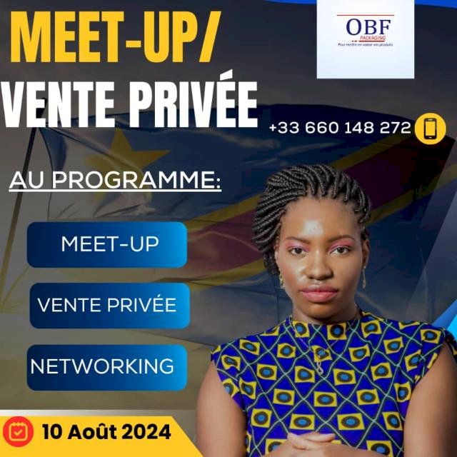 OBF Packaging organise une vente privée ce 10 août à Kinshasa