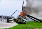 Kinshasa : un hélicoptère militaire prend feu à l’aérodrome de Ndolo