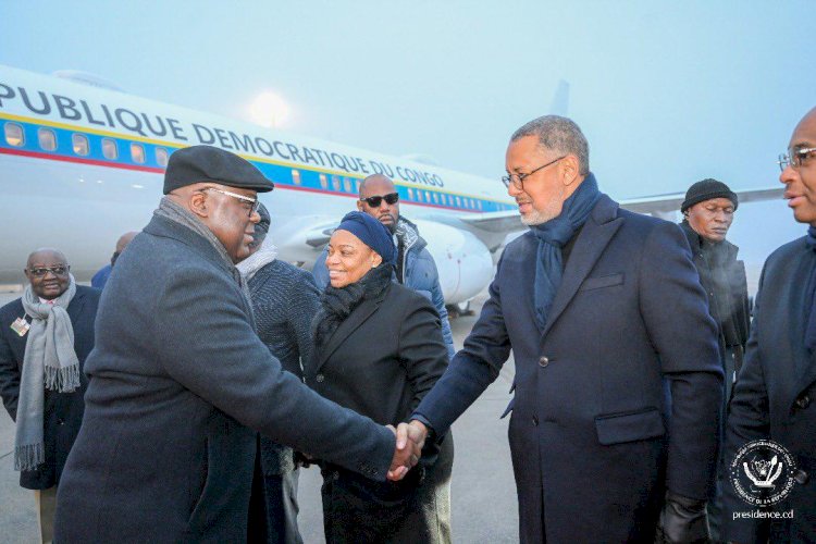 Suisse: l'aéroport de Davos sous la couleur de Félix Tshisekedi