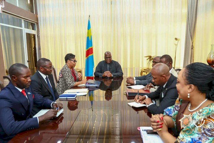 RDC:  Le Président Tshisekedi reçoit quelques membres du Gouvernement pour une séance de travail